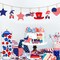 162 Pieces Patriotic Vase Filler Set - Red, White, and Blue Beads Blue Red Starsfor Vase Candles